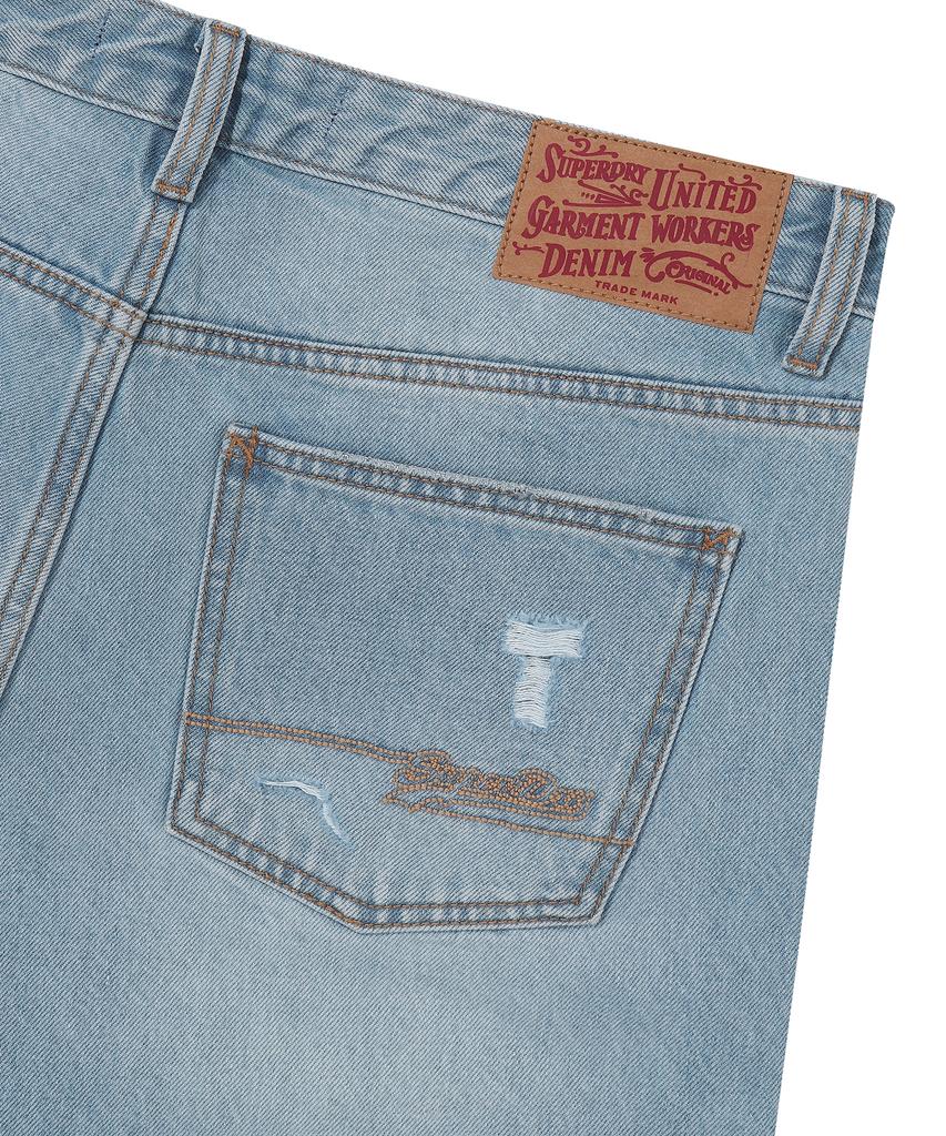 Syupeodeulai Vintage Denim Shorts Light Indigo Sdmlhap60Lid