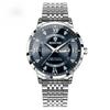Luxury Business Men Wristwatch Waterproof Luminous Date Military Man Watch Stainless Steel Fashion Men's Quartz Watches
