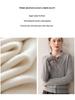 2025 Autumn/Winter Women's Cashmere Polo Collar Long Sleeve Loose Knit Cardigan Sweater