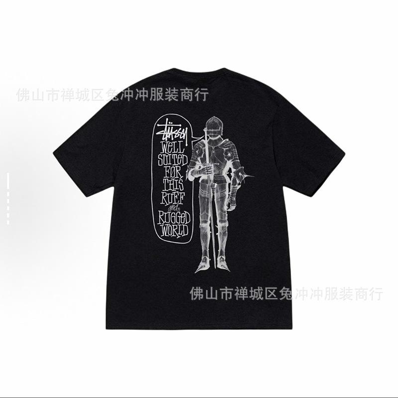 2025 new STU three standards complete spring and summer new tide brand classic cruise printed letters men and women with the same short sleeves
