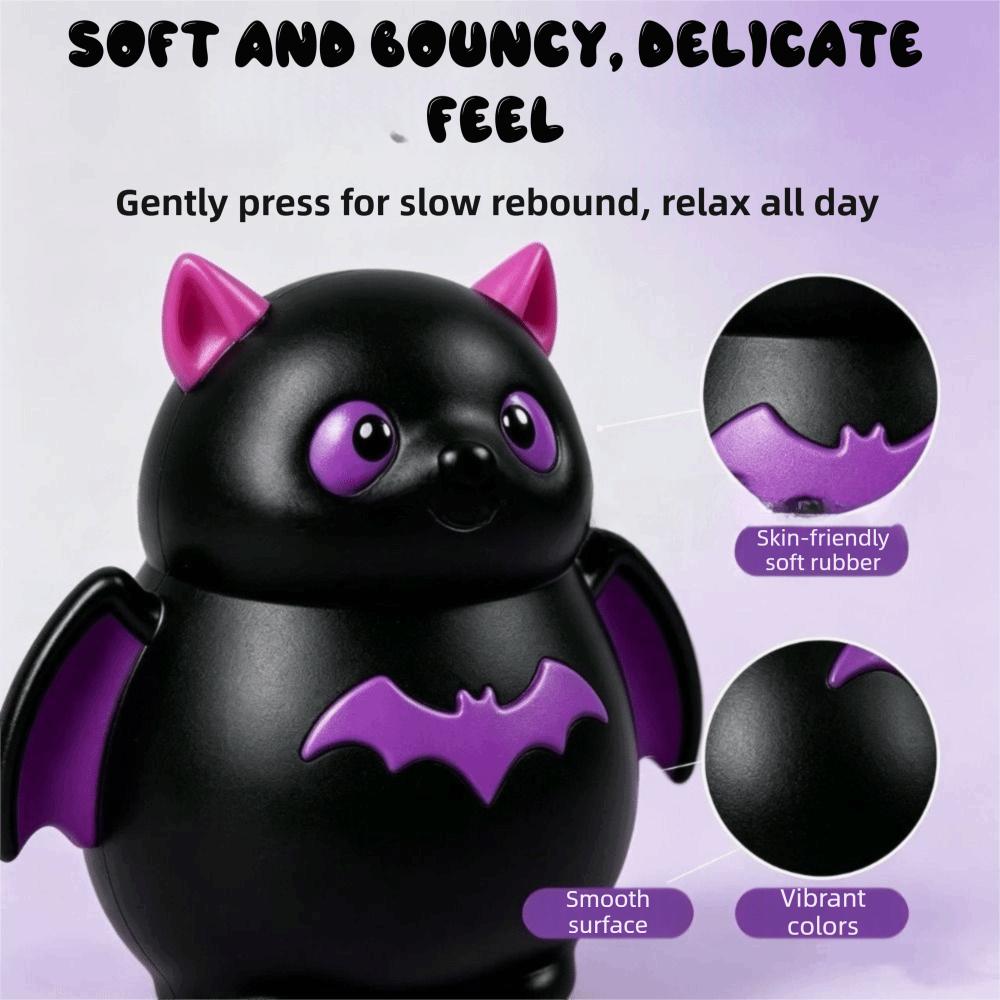 Stretchy Soft Stress Relief Toy Flour Filled Fidget Toy Bat Squishy Halloween Party