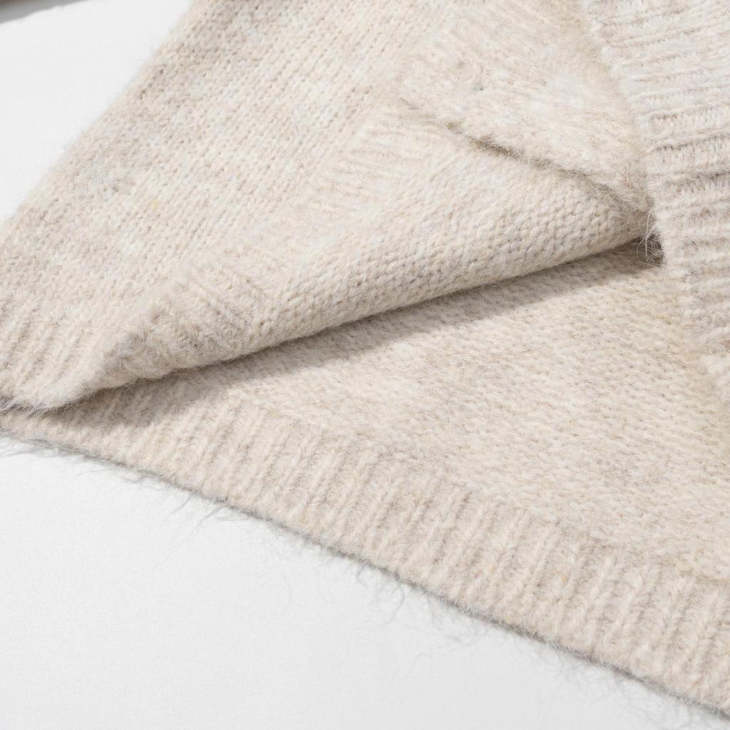 French Autumn/Winter Lace Tie Knit Cardigan - Women's Cozy Korean Style Trendy Knit Top