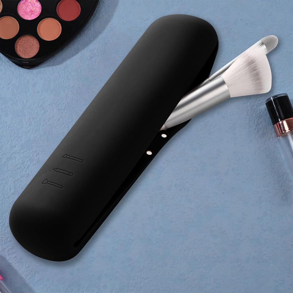 1 Pezzo Porta pennelli da trucco in silicone, borsa da viaggio per