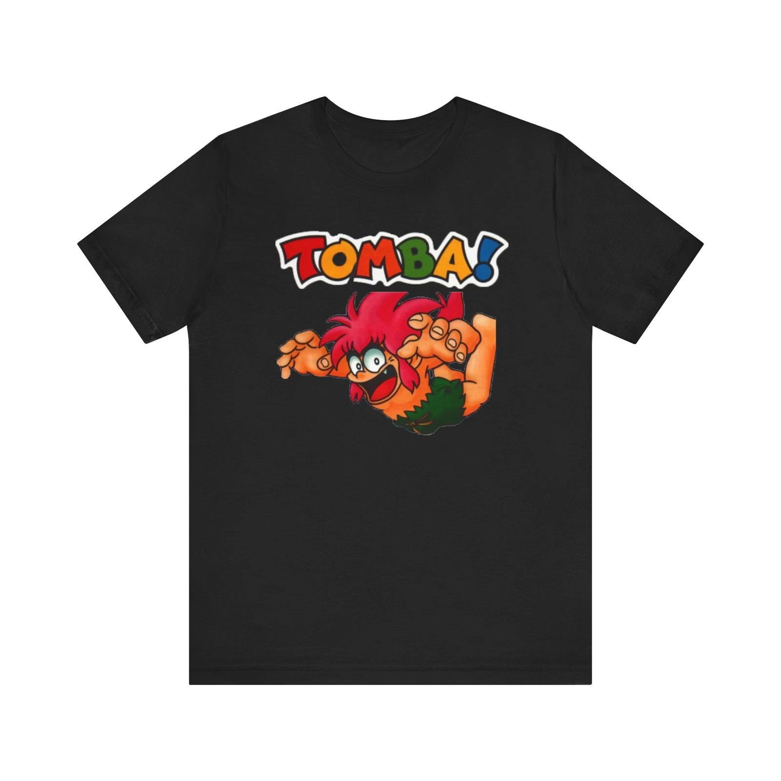 

Tomba! PS1 Cover Art Retro Style Unisex Short Sleeve Tee 100% Cotton T-shirt Mens Tees Top XL