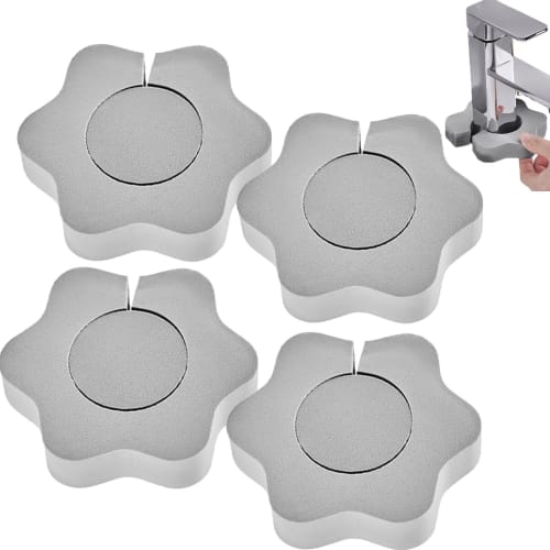 

Flower-Shaped Non-Scratch Scrubber Pads - 4-Piece Absorbent Sponge | Absorbent Sponge, Kitchen, Bathroom PVA Flower Absorbent Sponge, Dishwashing Clea