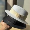 Summer Straw Hat Retro Top Hat Ladies Shade Beach Hat Jazz Hat