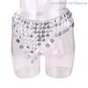 1 Pc Triangle Belly Dance Waist Chain, Sequined Tassel Waist Ornament, Oriental Dance Metal Waist Chain