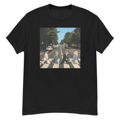 Cats Beatles Parody Graphic TShirt Unisex ONeck ShortSleeve Casual Funny Animal Fan Streetwear Daily Top
