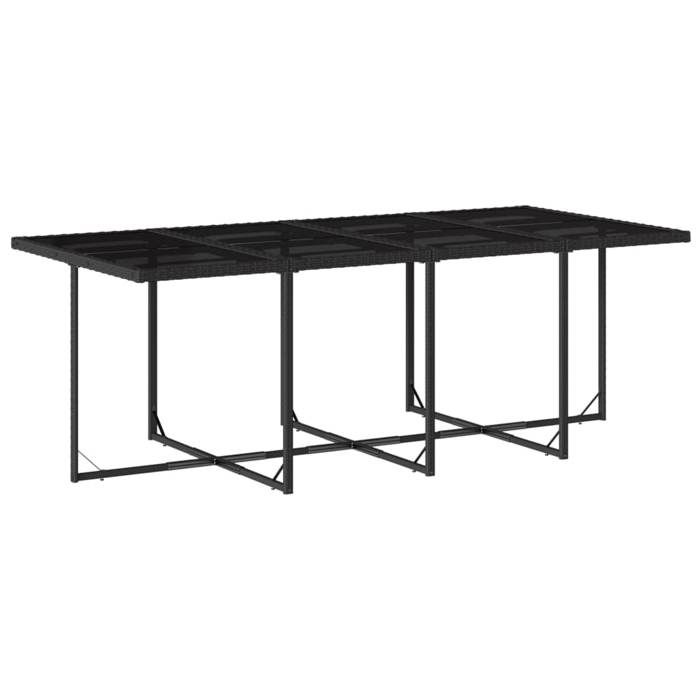 VidaXL Ensemble à Manger de Jardin avec Coussins 13 pcs, Table et Chaises à Dossier Rabattable, Meubles d'Extérieur Patio 3210678