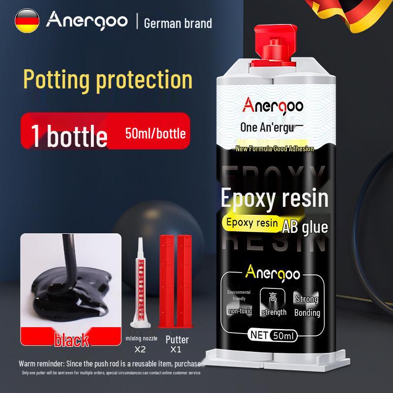 Epoxy Resin AB Glue: Clear, Strong, Quick-Drying Adhesive for Metal, Fishing Rods, Jade, Figurines, Ceramics, and Iron.