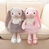 Kawaii Kaninchen Plüschtier mit langen Ohren und Tutu-Kleid, weiche Stoffhase Puppe, Schlafbegleiter, Geschenk für Mädchen