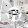 1PC Sink Overflow Cap Sink Basin Overflow Trim Ring 22-24mm Double Layer Vanity Sink Overflow Cap For Kitchen Sink
