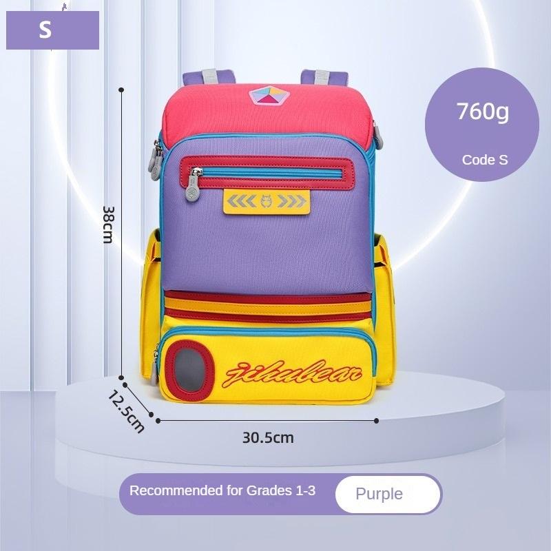 Lightweight Spine Protection Backpack for Primary School Kids Ergonomic Schoolbag