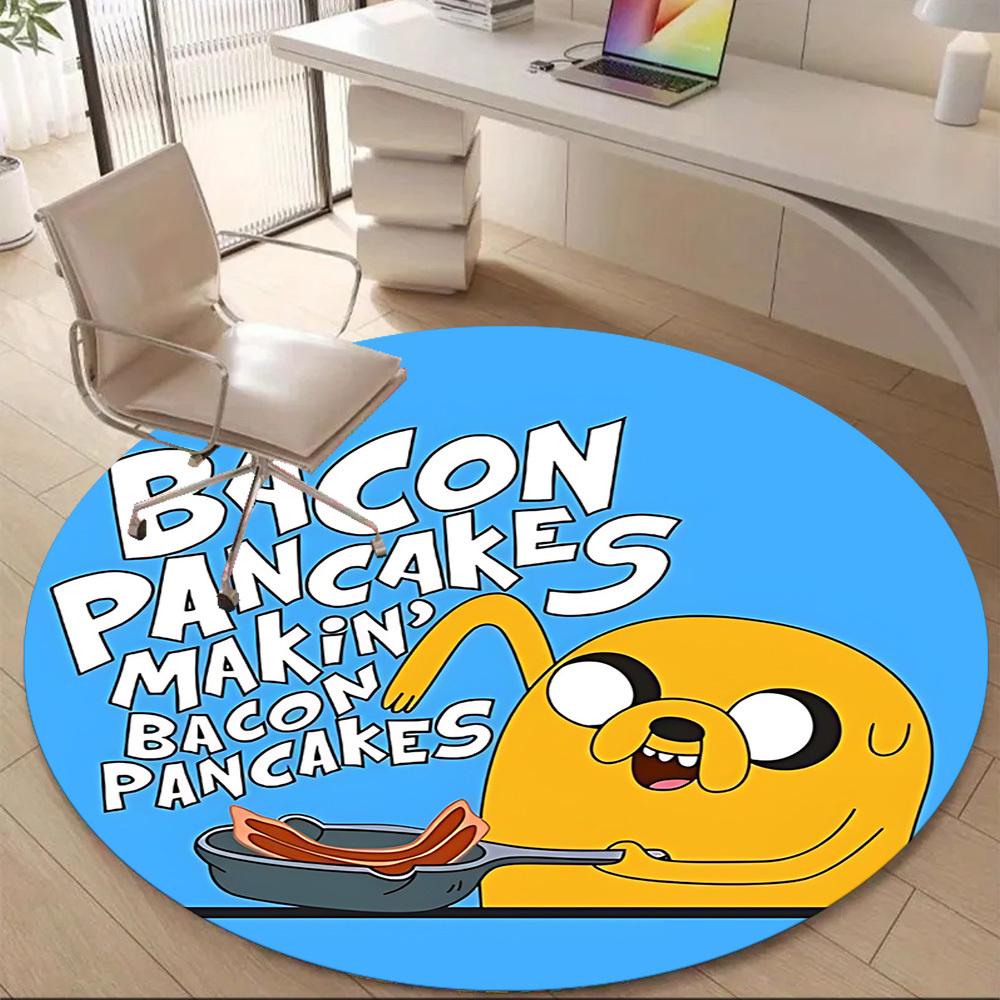 1PC Jake the Dog Office Round Area Rug, Indoor Mat Suitable For Office, Under Office Chairs Bedroom Living Room Home Decor DT1212001