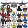Slepá krabička Mini stavebnice G0141 Figurky Velký skřet Spiderman Iron Man Venom Kapitán Jestřáb Deadpool Brnění Vánoční dárek Hračka