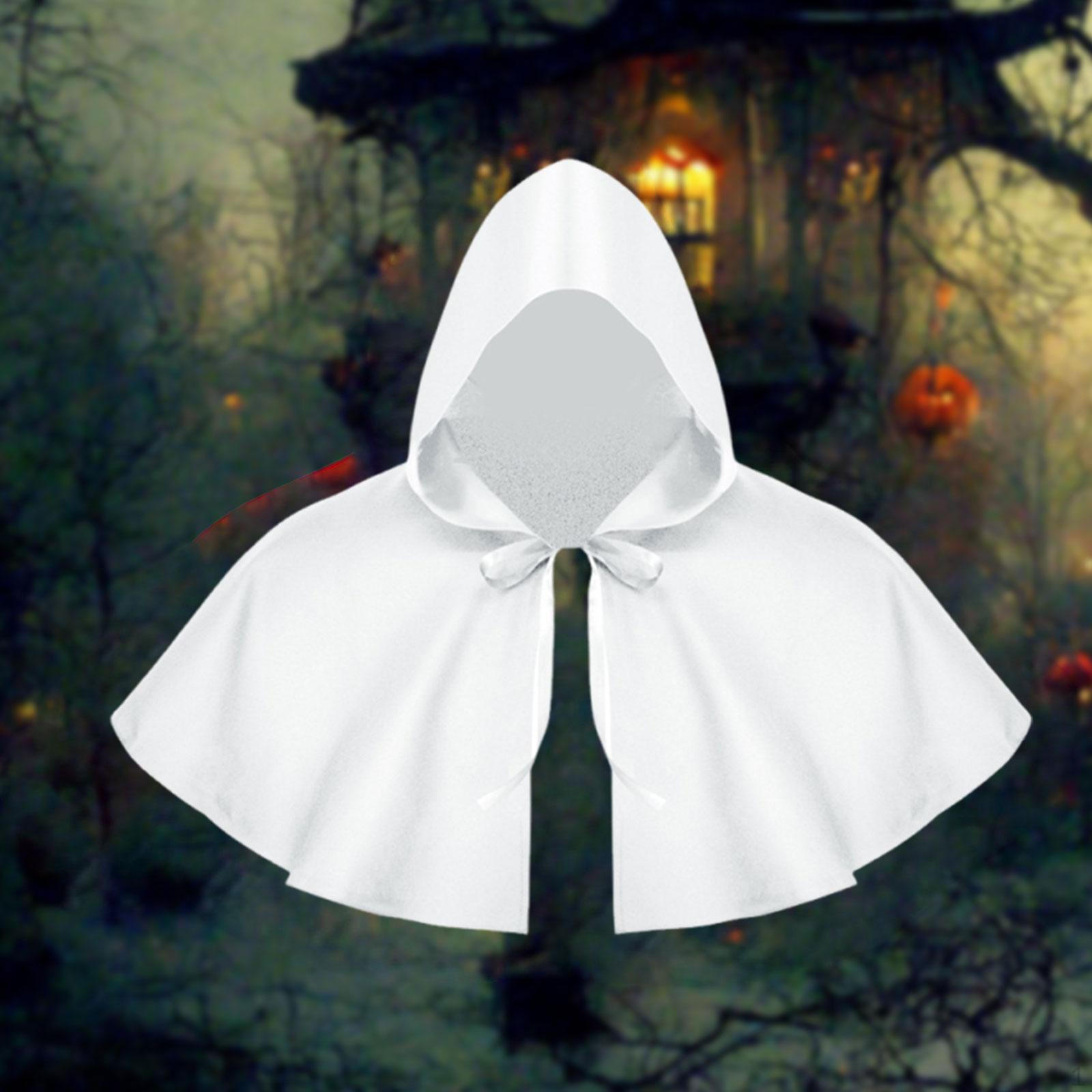 

Плащ Смерти для косплея, аксессуар для одежды с капюшоном белый