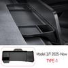 Tissue Box Glasses Holder Case Dashboard Storage Tray For Tesla Model 3 Y Juniper 2025 2026 Center Console Organizer Accessories