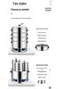 Commercial Three-Hole Steamer for Xiaolongbao, Dumplings, Buns, and Breakfast Shop Use