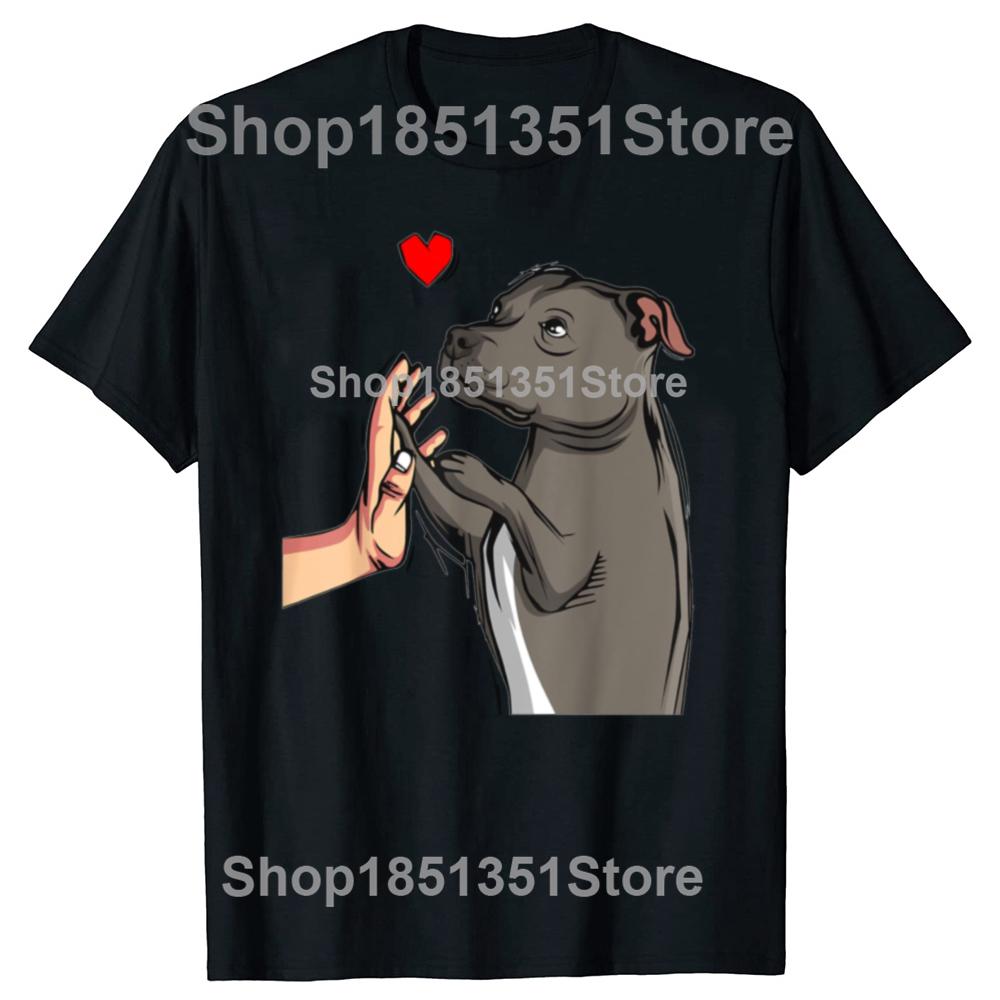 Funny Staffordshire Bull Terrier Love Dog Mom Graphic Tshirts Men Fashion Casual Tshirt 100 Cotton Loose Oversized T Shirt