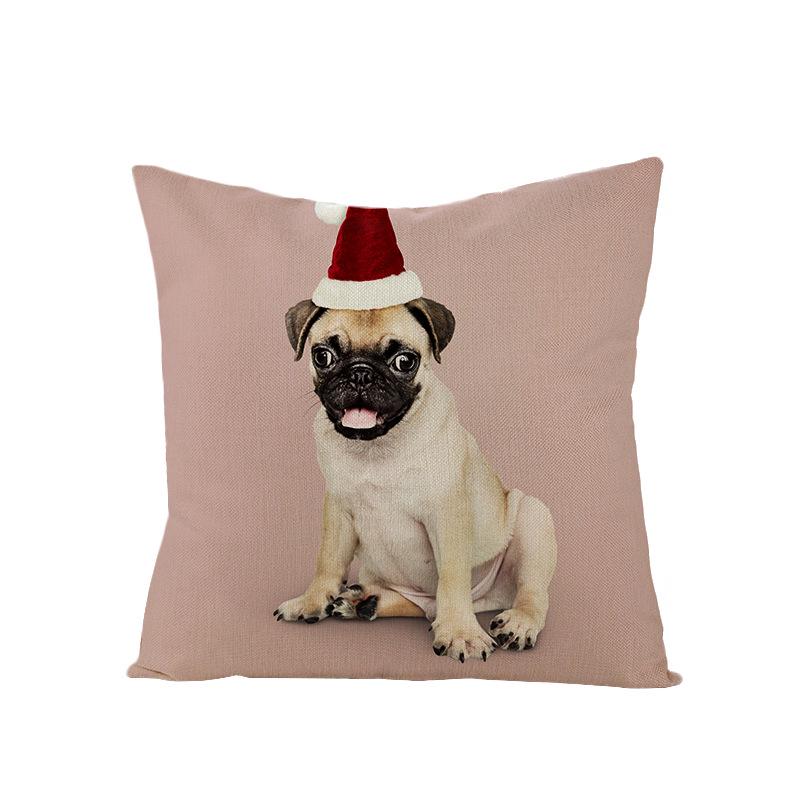 Nordic Polyester Pillow Cover New Christmas Cushion Cover Cartoon Print Series Pillow Cover Home