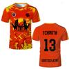 Summer 3D Print T-shirts Jersey Youth Breathable Quick Dry Training Football T-shirt Men Fashion Sports Tees