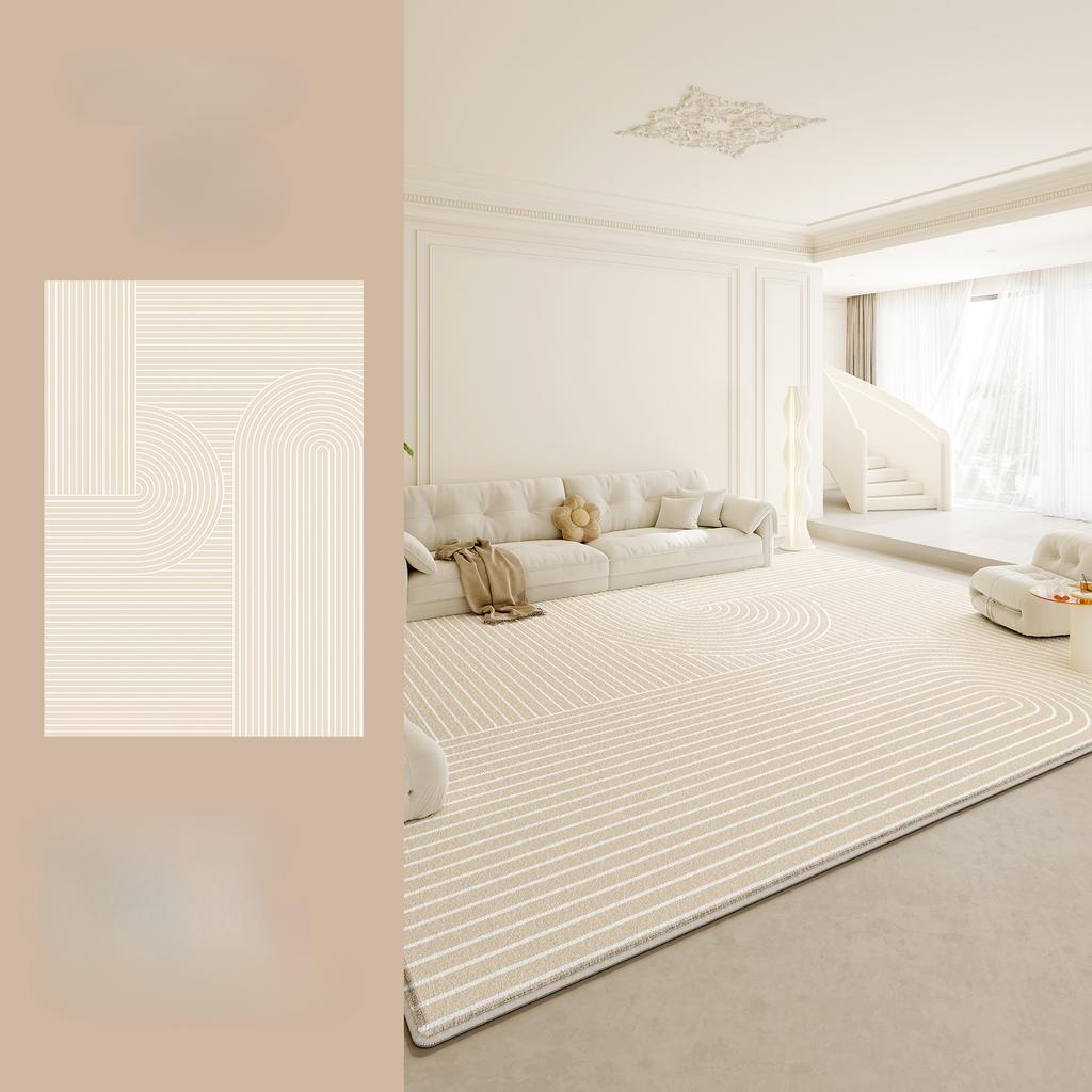 Large Area Rugs for Bedroom Cream Style Living Room Decoration Plush Carpet Home Fluffy Soft Rug Thick Anti-slip Study Floor Mat