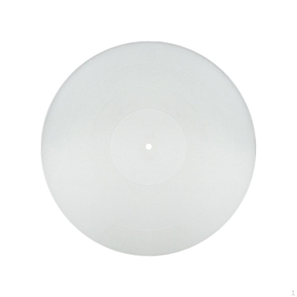 Plattenspieler-Plattenmatte, Schallplatten-Pad, antistatisch, hilft, Lärm zu reduzieren, 12 Zoll, Silikon für