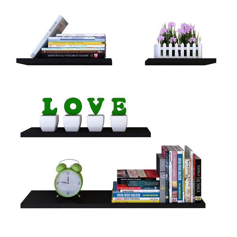 Versatile Engineered Wood Wall Shelf