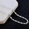 Exquisite 925 Silver Fashion 18K Gold Filled Necklace For Women Men Size 16-30 Inch Jewelry Chain Wholesale
