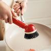 Dish Brush With Detergent Dispenser - Scrub Brush For Pots, Pans, Dishes & Utensils | Kitchen Cleaning Brush For Sink, Stove