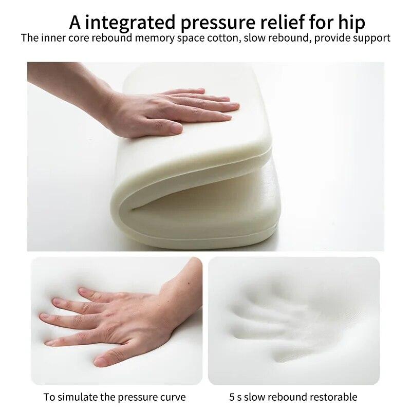 Cuscino Ergonomico in Memory Foam per Ufficio e Studenti, Cuscino per Emorroidi, Strumento Miracoloso per Stare Seduti a Lungo
