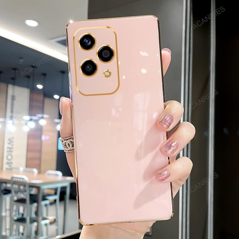 Honor200 200lite Luksus Plating Ringholder Stativ Etui For Huawei Honor 200 Lite 100 Pro 5g Myk Silikon Bakdeksel Funda Coque