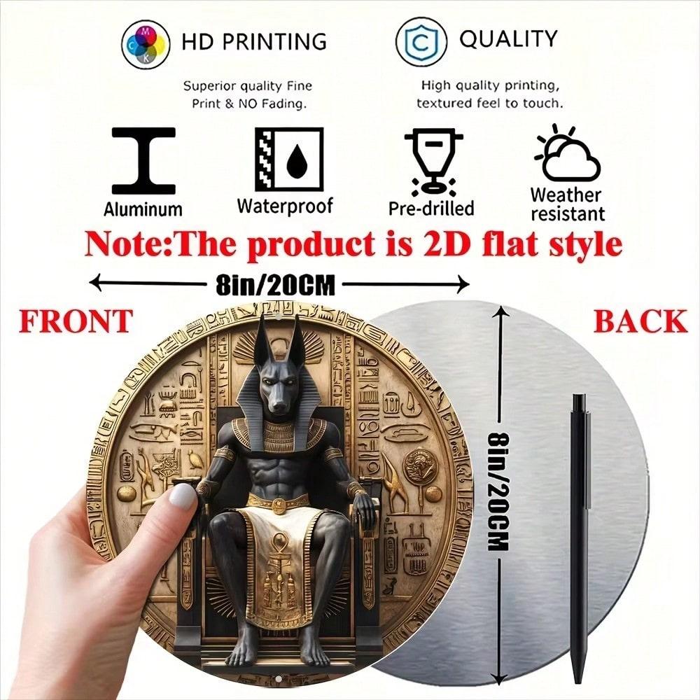 

Египетский Анубис Металлическое Настенное Искусство Винтажный Домашний Декор Подарок TYA18436-20X20CM разноцветный