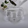 Candy Color Girls Contact Lenses Box Mini Clear Portable Contact Lens Case with Tweezer Suction Stick Set for Travel Kit Holder