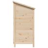 Garden Shed Natural 106 x 56 x 113.5 cm Solid Spruce Wood
