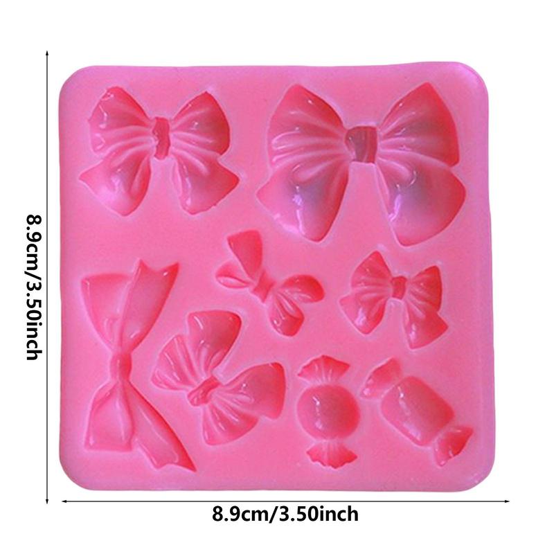 2025 New Bow Knot Resin Art Molds Silicone Fondant Mould Cake Decoration Tools Pastry Kitchen Baking Accessories Set