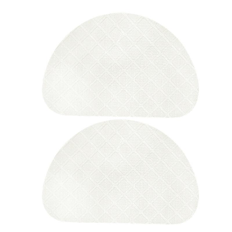 

High Heels Anti-skid Heel Semi-round Sole Sticker, Soft and Hard Moderate, Ribbed S-pattern Anti-skid, Anti-noise, Anti-wear Sole Patch прозорий