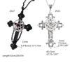Elegant Gothic Chain Necklaces Religious Neck Jewelry Pendant Necklace Simple Neckchain for Parties and Casual Looks