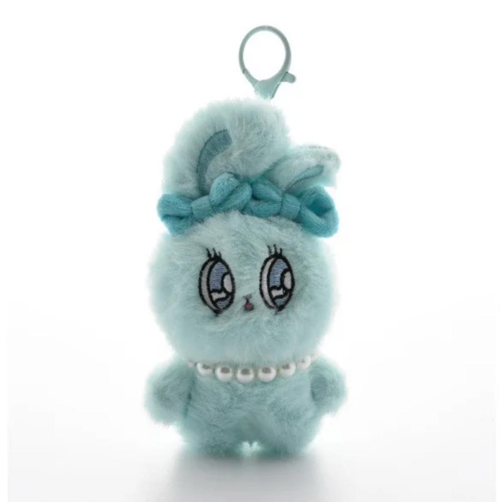 13cm Kawaii Big Eyes Rabbit Plush Toy Sweetheart Bowknot Keychain Lovely Backpack Purse Bag Handbag Stuffed Pendant Gift