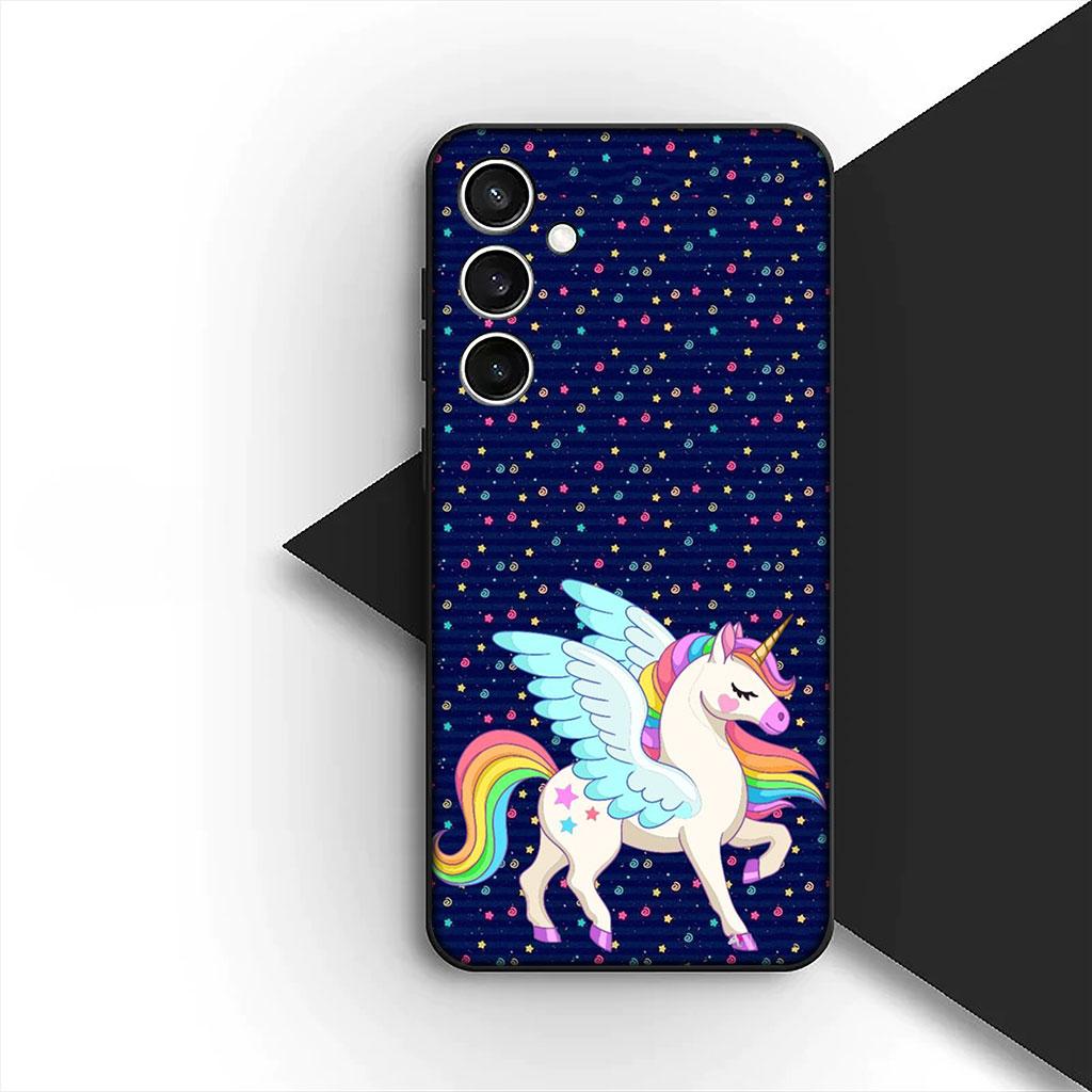 Comics Unicorn Horse Rainbow Phone Cover for Motorola Moto G55 G45 G75 G85 G13 Edge 50 30 Fusion 40 NEO Ultra Pro Soft Case