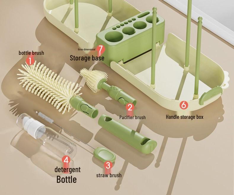 Wow Love Portable Baby Bottle Brush Set for Travel