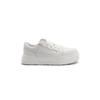 ~ College style casual square head thick sole lace-up versatile biscuits little white shoes women's autumn and winter models