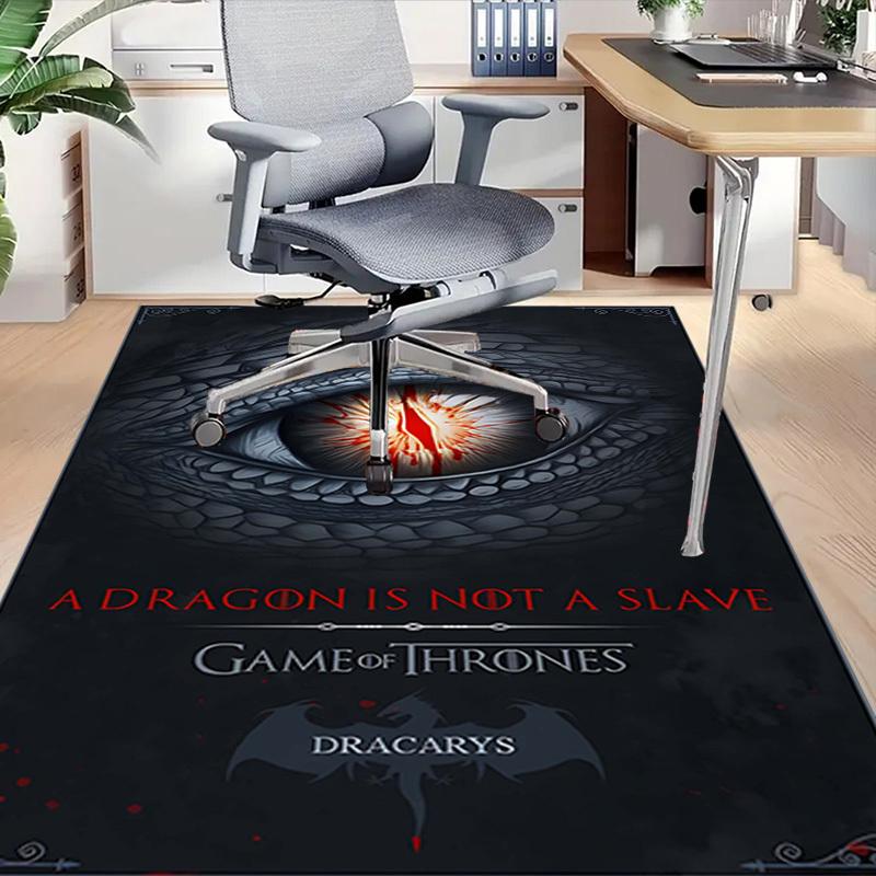 1pc DRAGON SLAVE Carpet Office Rug Mat Home Decor Area Carpet Festival Gift Office Desk Chair Carpet Longlasting Material1107L