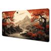 Visual aesthetic style full moon fantasy landscape large Mouse Pad Desk Mat NonSlip Durable Stitched Edge Gaming pad office rug