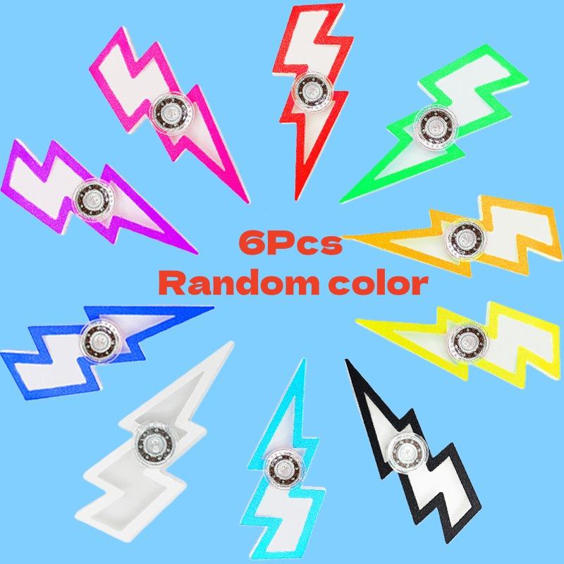 5 шт. Креативный Гироскоп Молния Спиннер для пальцев Снятие стресса Игрушка-спиннер Ручная игрушка Спиннер для пальцев СДВГ Настольная игрушка для снятия стресса