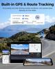 AZDOME PG17 Max 4K+2.5K Mirror Dash Cam with ADAS BSD and LCA 12" Rear View Mirror Camera with 5GHz WiFi Includes 64GB Card