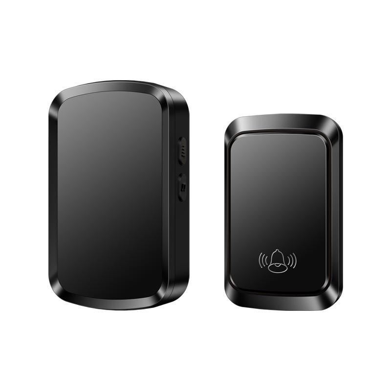 Wireless Outdoor Waterproof Doorbell with Self-Powered Long-Range Ringing Call Button чёрный