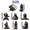 Yoga Hippopotamus Resin Statue, Hand‑made Animal Figurine, Decorative Table Ornament for Yoga Lovers Gift