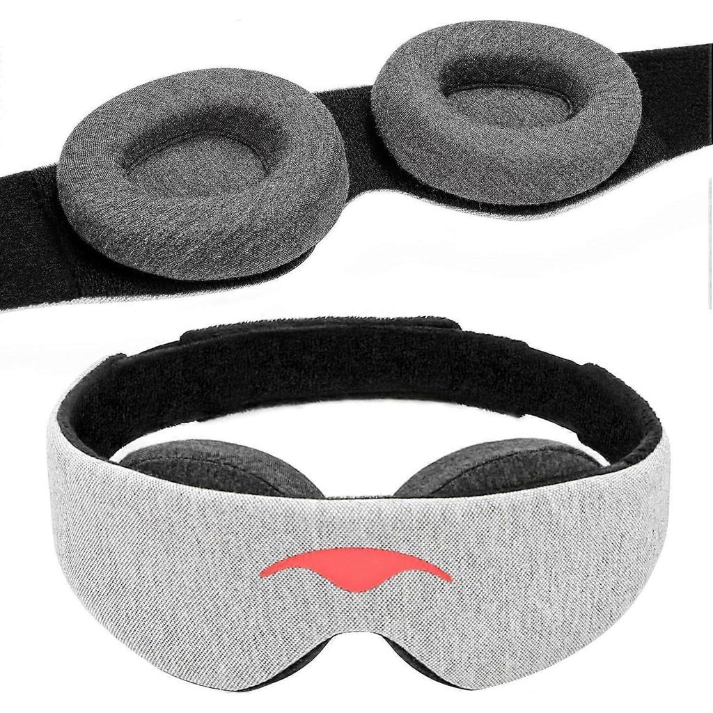 Sleep Mask - 100% Light Blocking, Adjustable Sleeping Mask with Detachable Eye Cups, Ultra Comfortable for Women & Men, Zero Pressure on Lashes, Perfe