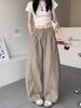 Spicy Girl High-Waisted Retro Denim Wide-Leg Pants - Women's Trendy Summer Casuals